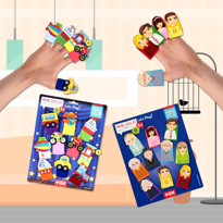 2 Set - 20 Parça Tox Taşıtlar ve Aile Bireyleri Parmak Kukla T751