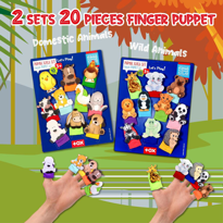 2 Set - 20 Parça Tox Evcil Hayvanlar ve Vahşi Hayvanlar Parmak Ku 2 Set - 20 Parça Tox Evcil Hayvanlar ve Vahşi Hayvanlar Parmak Ku