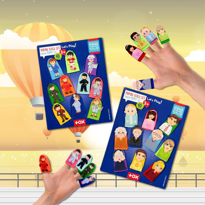 2 Set - 20 Parça Tox Vahşi Hayvanlar ve Evcil Hayvanlar Parmak Ku