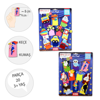 Ada Detox 2 Set - 20 Parça Tox Taşitlar Ve Uçan Hayvanlar Parmak Kukla T181