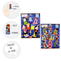 2 Set - 20 Parça Tox Hacivat Karagöz ve Uçan Hayvanlar Parmak Kuk