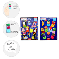 Ada Detox 2 Set - 20 Parça Tox Meyveler Ve Uçan Hayvanlar Parmak Kukla T105 Ada Detox 2 Set - 20 Parça Tox Meyveler Ve Uçan Hayvanlar Parmak Kukla T105