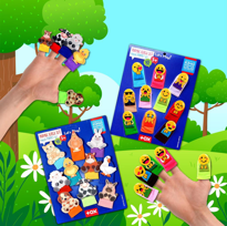 2 Set - 20 Parça Tox Emojiler ve Evcil Hayvanlar Parmak Kukla T10