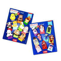 2 Set - 20 Parça Tox Evcil Hayvanlar ve Meslekler Parmak Kukla T7