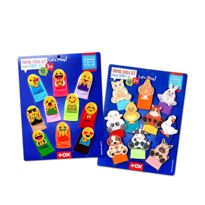 2 Set - 20 Parça Tox Emojiler ve Evcil Hayvanlar Parmak Kukla T10