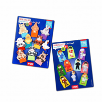 2 Set - 20 Parça Tox Evcil Hayvanlar ve Meslekler Parmak Kukla T7