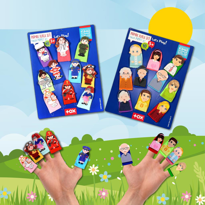 2 Set - 20 Parça Tox Aile Üyeleri ve Meslekler 20 Parça Parmak Ku