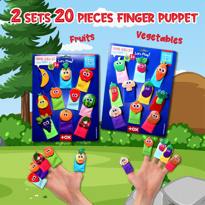 Ada Detox 2 Set - 20 Parça Tox Meyveler Ve Sebzeler Parmak Kukla T104 T105 Ada Detox 2 Set - 20 Parça Tox Meyveler Ve Sebzeler Parmak Kukla T104 T105