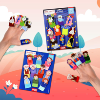 Ada Detox 2 Set - 20 Parça Tox Aile Bireyleri Ve Uçan Hayvanlar Parmak Kukl