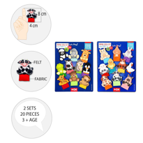 Ada Detox 2 Set - 20 Parça Tox Evcil Hayvanlar Ve Vahşi Hayvanlar Parmak Ku Ada Detox 2 Set - 20 Parça Tox Evcil Hayvanlar Ve Vahşi Hayvanlar Parmak Ku