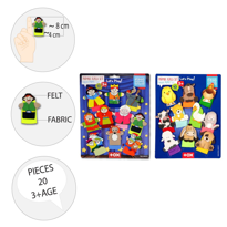 Ada Detox 2 Set - 20 Parça Tox Masal Kahramanlari Ve Evcil Hayvanlar Parmak