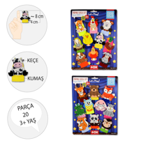 Ada Detox 2 Set - 20 Parça Tox Orman Ve Çiftlik Hayvanlar Parmak Kukla T218