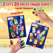 2 Set - 20 Parça Tox Vahşi Hayvanlar ve Evcil Hayvanlar Parmak Ku