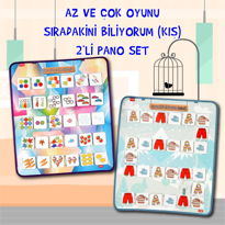 2 Set - 57 Parça Az, Çok Oyunu ve Sıradakini Biliyorum (Kış) Ke 2 Set - 57 Parça Az, Çok Oyunu ve Sıradakini Biliyorum (Kış) Ke