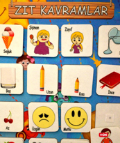 Ada Detox 2 Set - 72 Parça  Zıt Kavramlar Ve Gölge Eşleştirme Keçe Cırtlı D