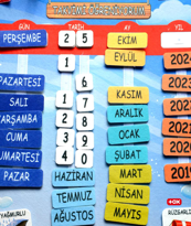 2 Set - 73 Parça  Takvimi ve Renkleri Öğreniyorum  Keçe Cırtlı Du Fiyatı, Yorumları ve Özellikleri