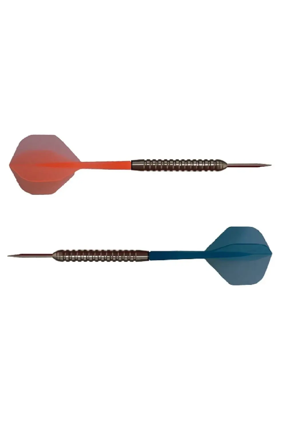 2 Set Neon Entegre Dart Şaft-shaft Kanat Seti. Mavi-turuncu