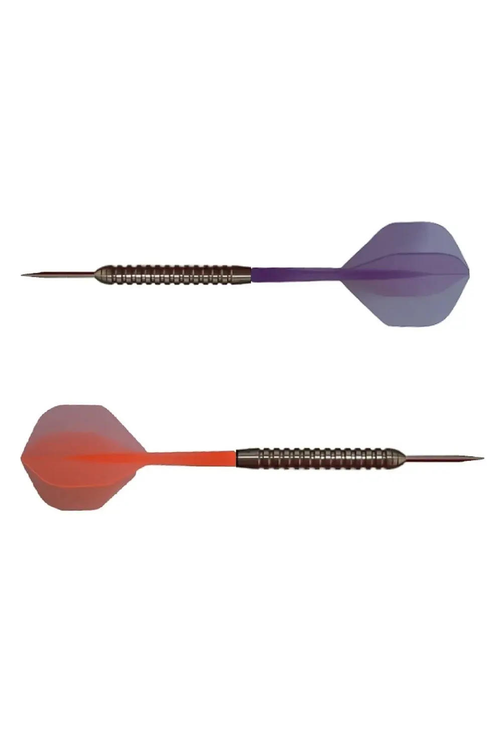 2 Set Neon Entegre Dart Şaft-shaft Kanat Seti. Mor-turuncu