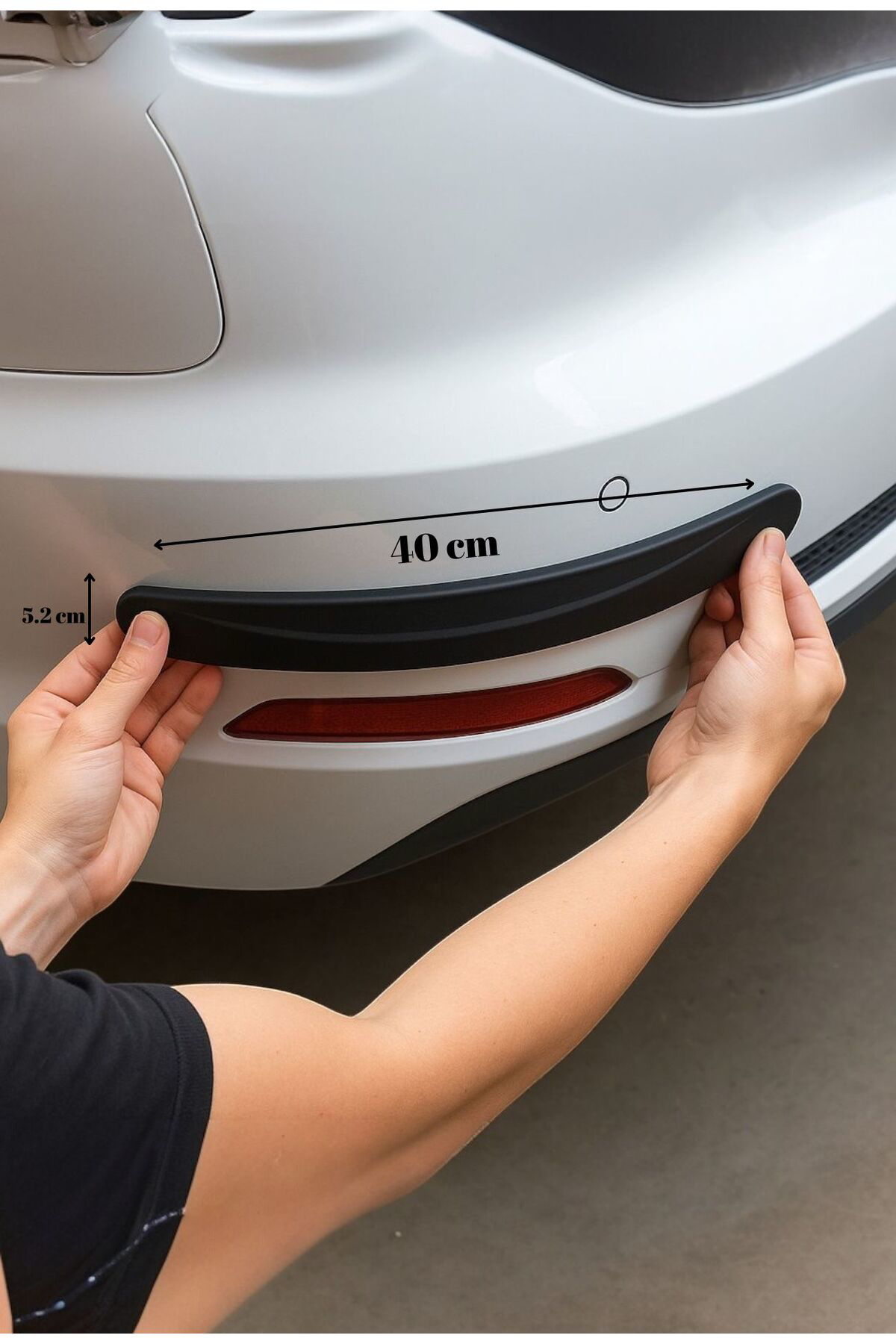 2. Siyah Renkli Oto Tampon Koruma Bandı 40 cm(Tüm araç modellerin