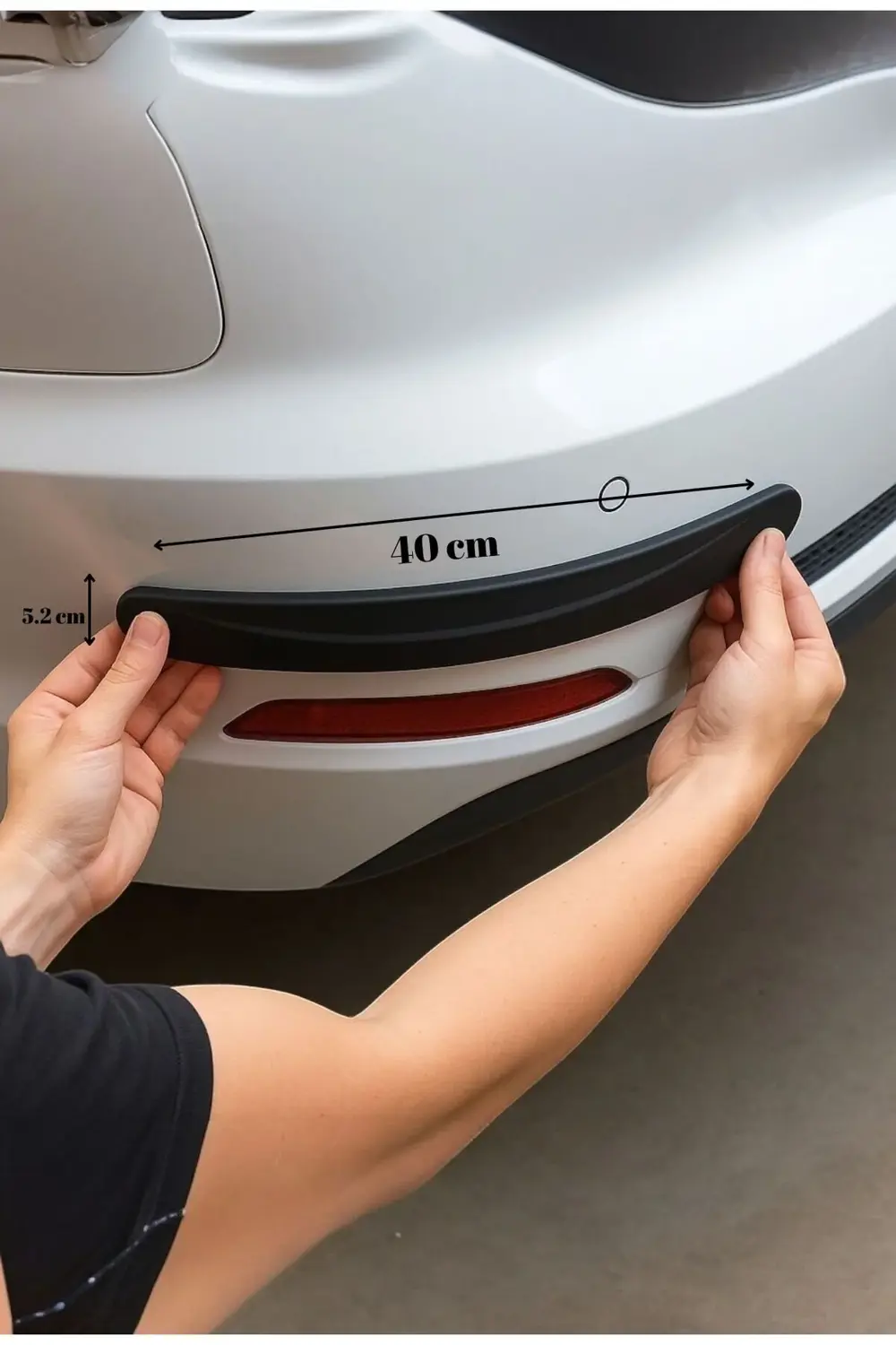 2. Siyah Renkli Oto Tampon Koruma Bandı 40 cm(Tüm araç modellerin