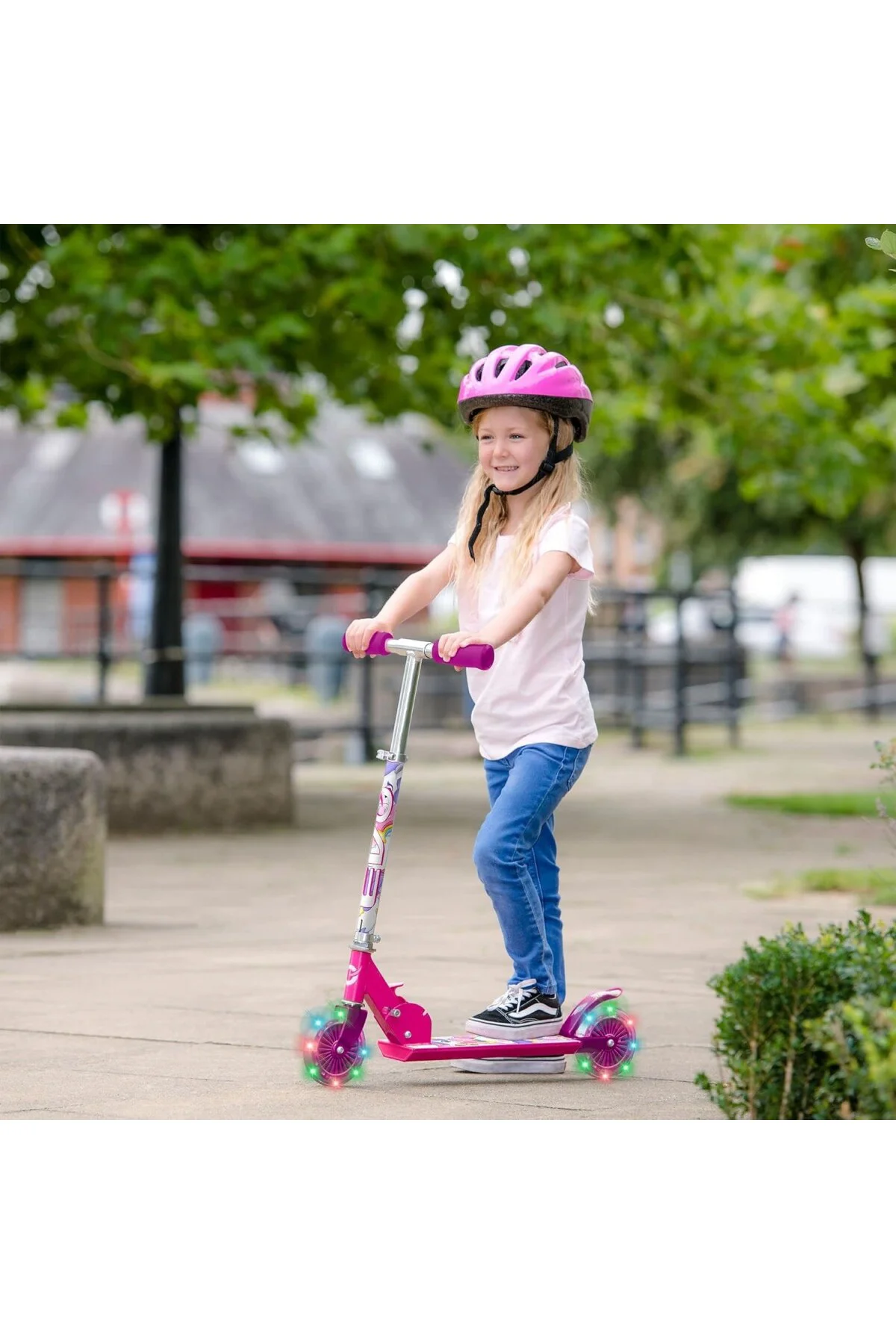 2 Tekerlekli Katlanabilir Unicorn Inline Işıklı Scooter