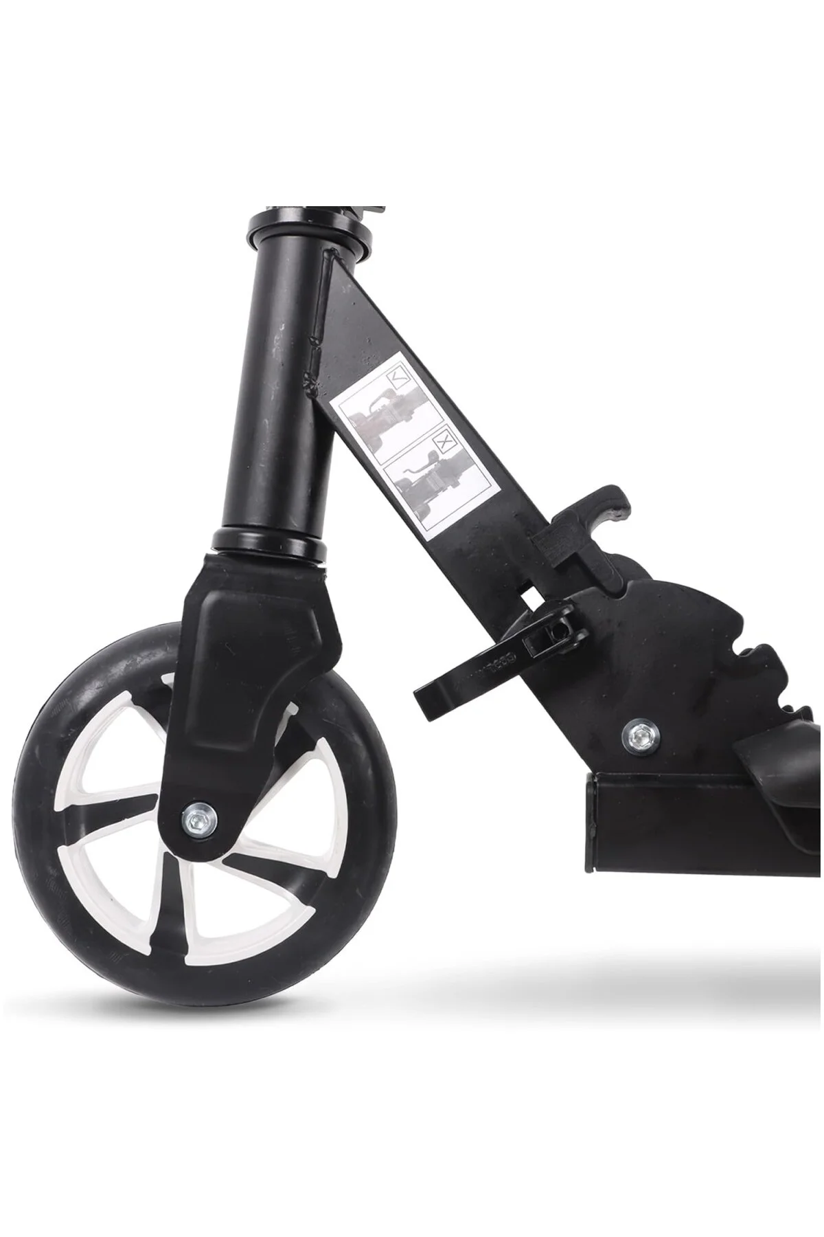 2 Tekerlekli Katlanabilir Scooter Gri