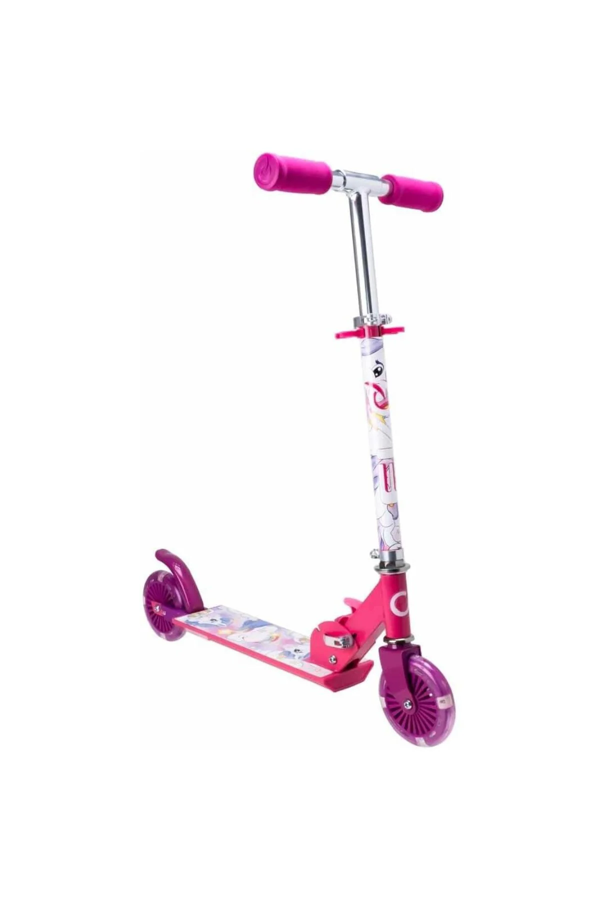 2 Tekerlekli Katlanabilir Unicorn Inline Işıklı Scooter