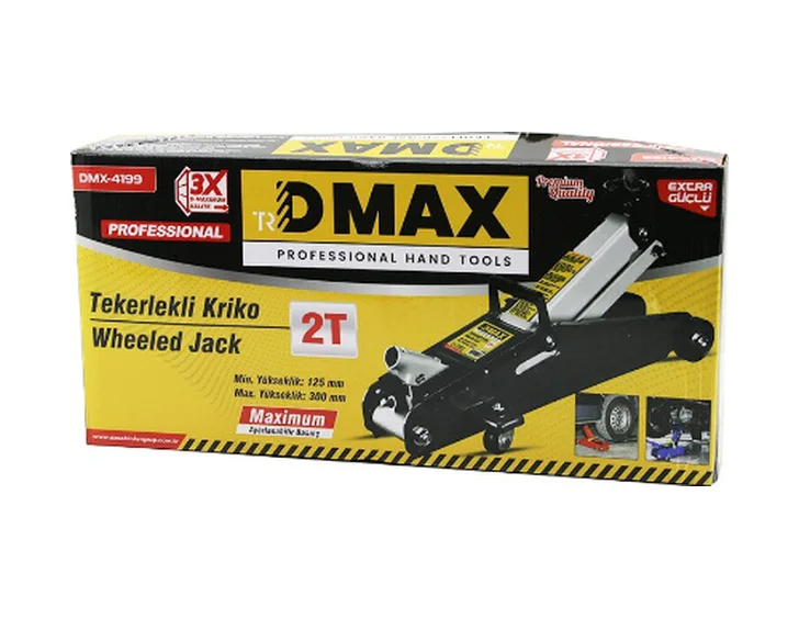 2 Ton Arabalı Tekerli Timsah Kriko