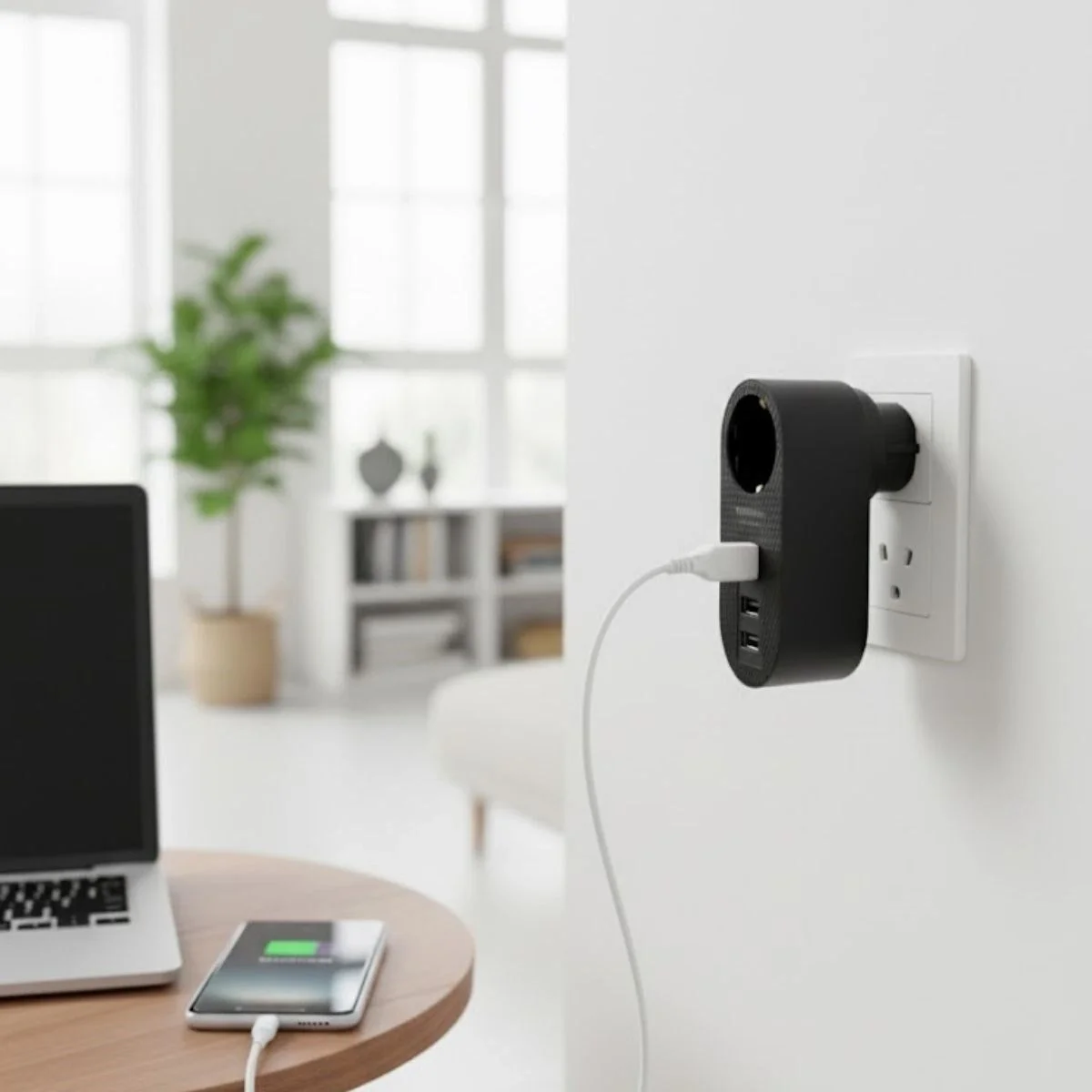 2 USB,1 TYPE-C Girişli 1'li Çocuk Korumalı,Isıya Karşı Dayanıklı 2500Watt Termal Akım Korumalı Priz 2 USB,1 TYPE-C Girişli 1'li Çocuk Korumalı,Isıya Karşı Dayanıklı 2500Watt Termal Akım Korumalı Priz