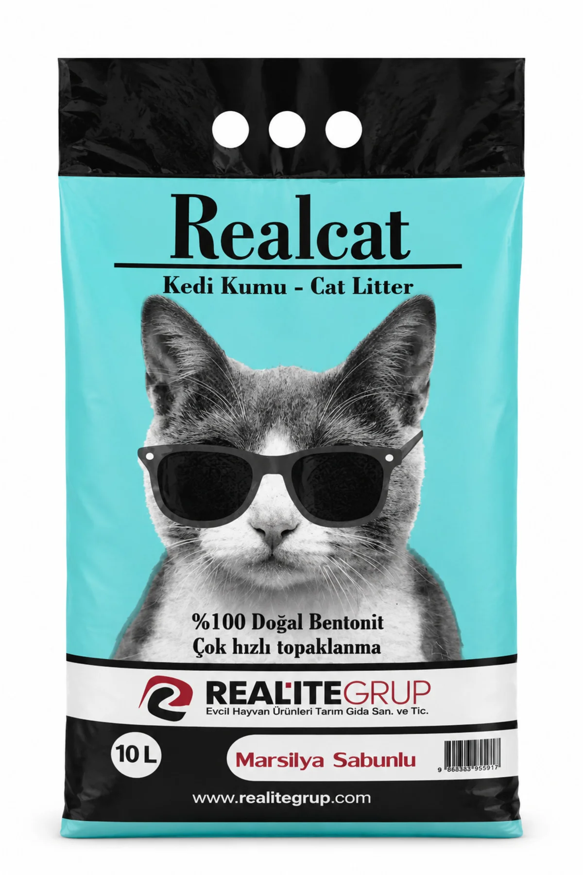 2 x 10 L Marsilya Sabunu Kokulu Bentonit Kedi Kumu %100 Doğal Çok Hızlı Topaklanan 20 L Avantaj Paket