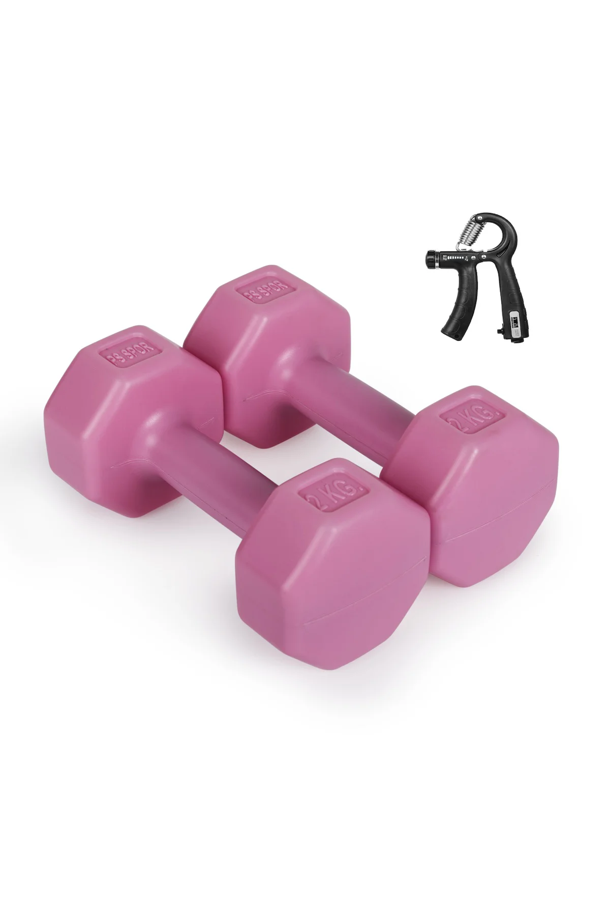 2 x 2 KG Pembe Renk Dambıl Set ve Sayaçlanabilir ve Ayarlanabilir