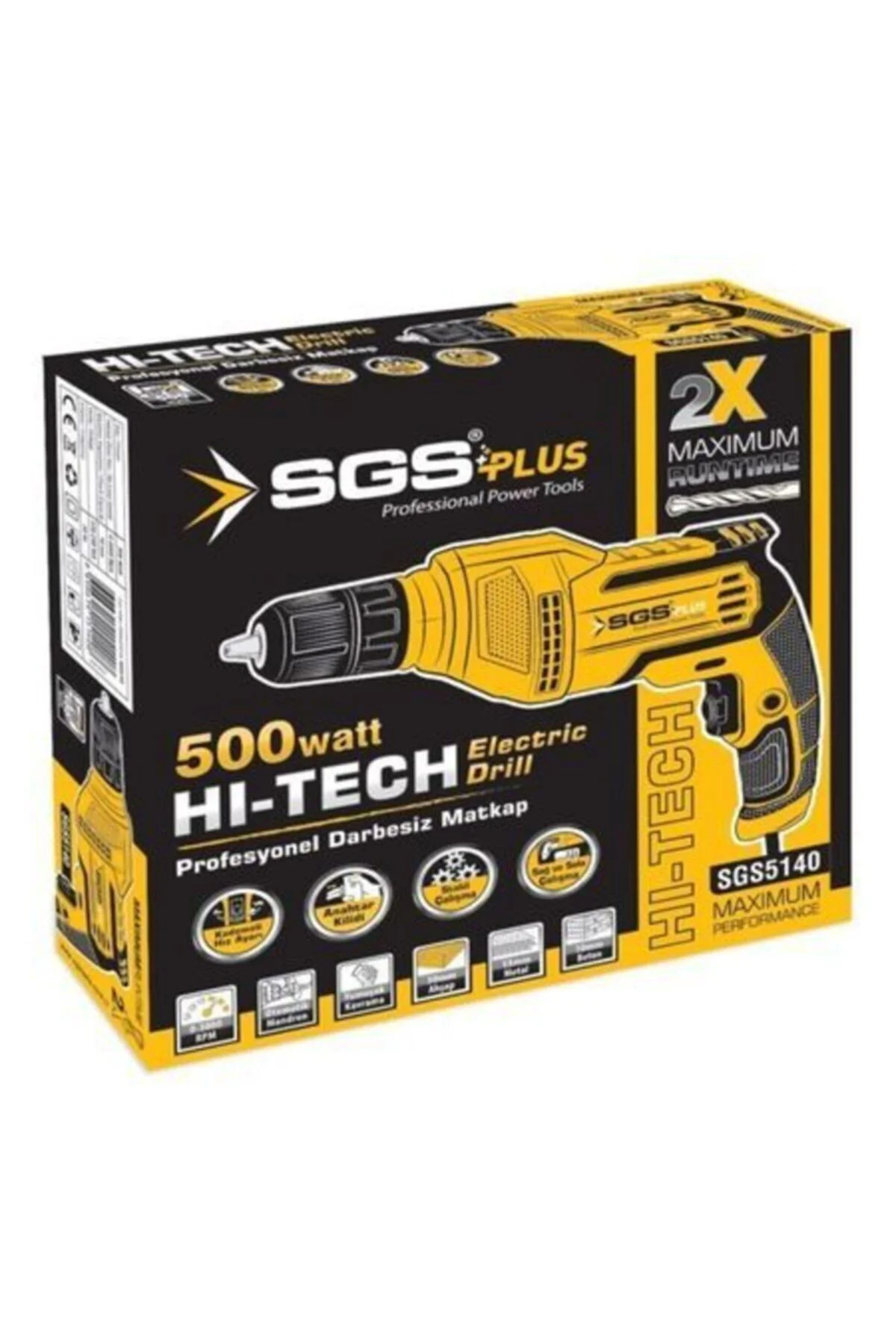 2 Yıl Sgs 5140 Darbesiz Matkap 500 W Anahtarsız 24 Volt 0 - 250 W