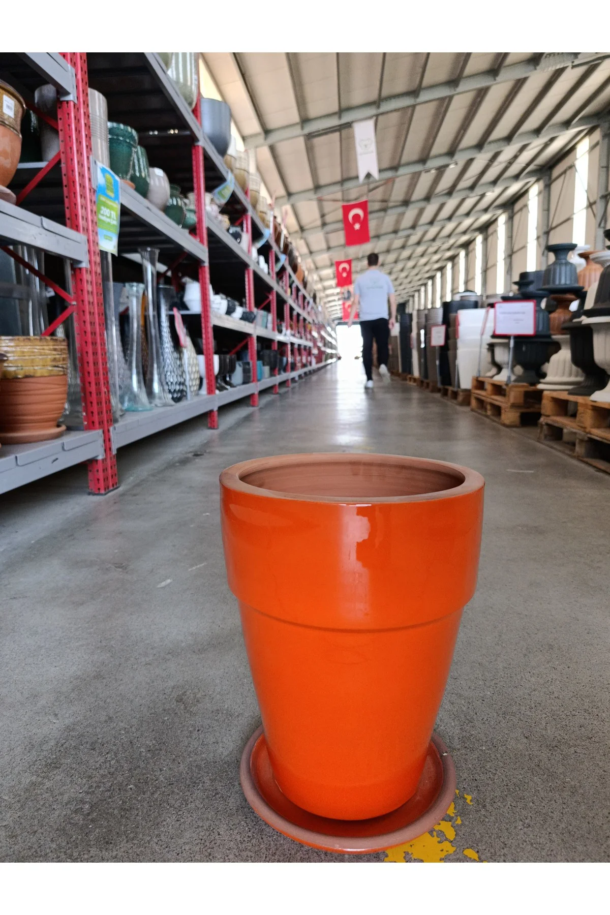 20-25 Litre Uzun Dekoratif Toprak Saksı - Görsel 5