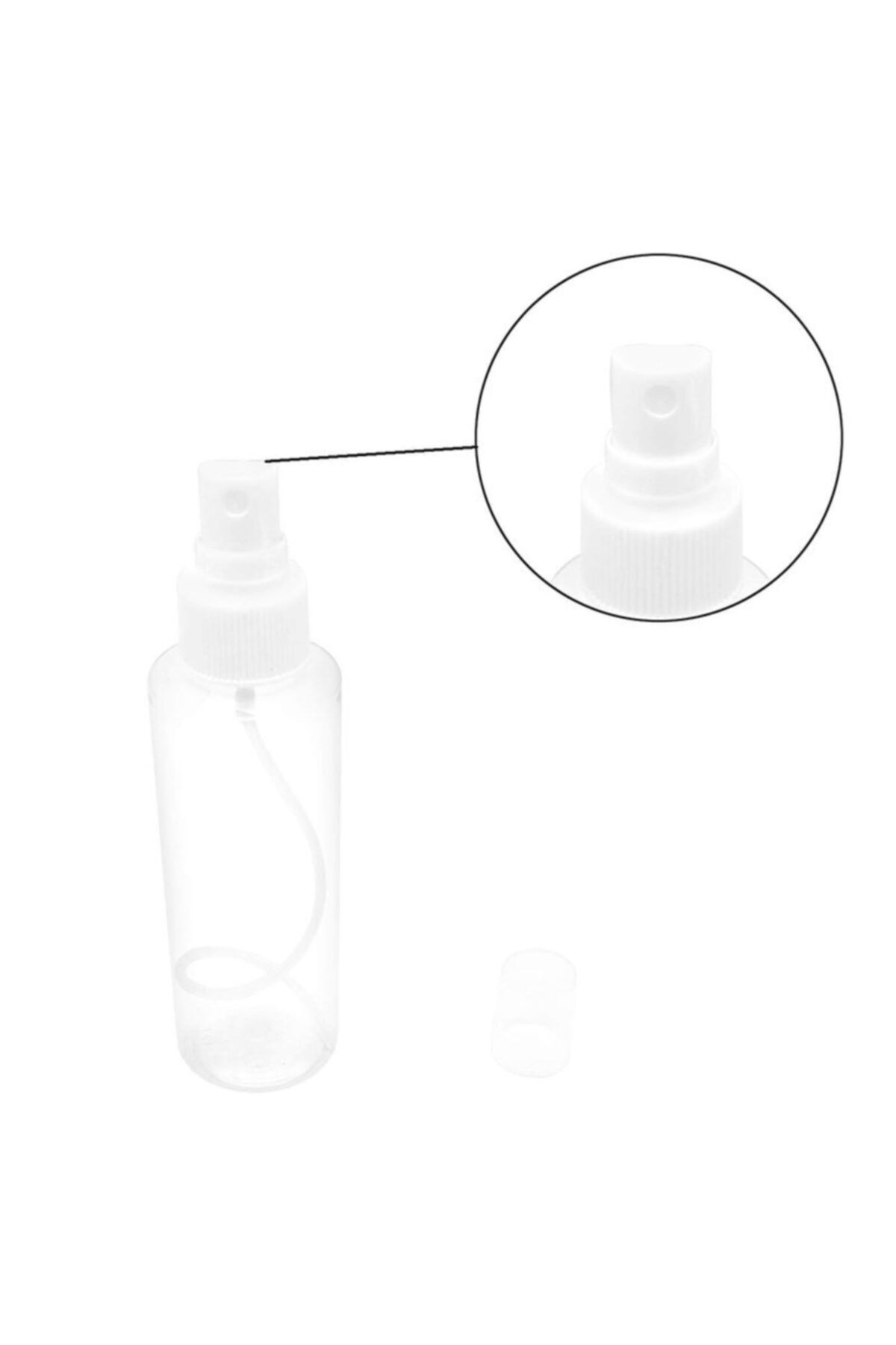 3K Home 20 Adet 50 Ml Sprey Kapakli Dezenfektan Ve Kolonya Boş Şişesi