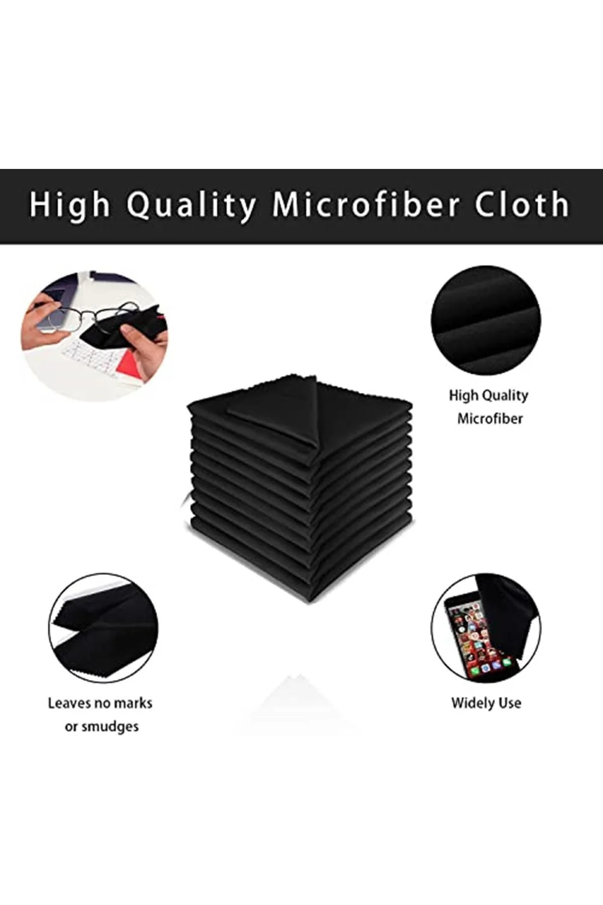 20 Adet Gözlük Temizleme Bezi Mikrofiber, Kamera Objektifi Mikrof