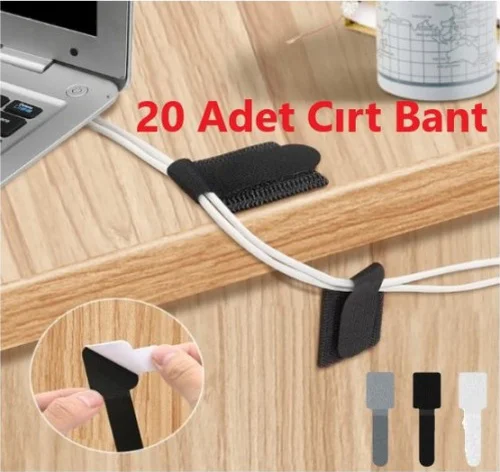 20 Adet Kendinden Yapışkanlı Cırt Cırtlı Bant 5224 Diğer