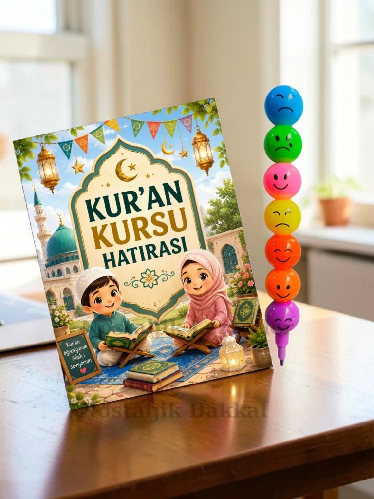 20 Adet Kur'an Kursu Hatırası Renkli Keçeli Kalem Tebrik Kartı Hediye Seti 20 Adet Kur'an Kursu Hatırası Renkli Keçeli Kalem Tebrik Kartı Hediye Seti