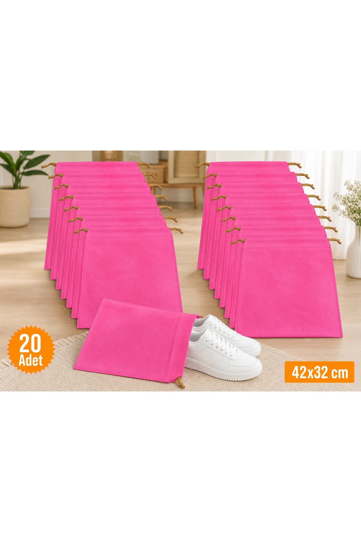 20 Adet Pembe Büzgülü Ayakkabı Saklama Çantası Seyahat Hurcu Çok Amaçlı Dolap Çekmece Valiz Düzenleyici 20 Adet Pembe Büzgülü Ayakkabı Saklama Çantası Seyahat Hurcu Çok Amaçlı Dolap Çekmece Valiz Düzenleyici