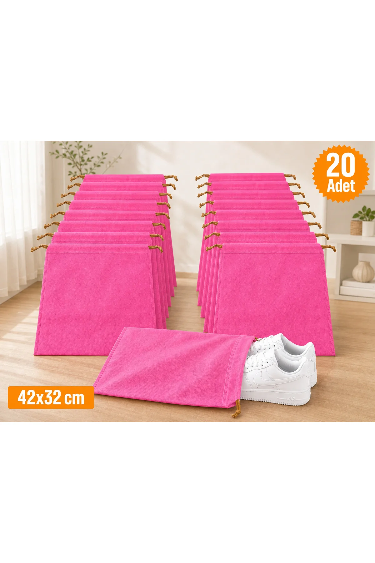 20 Adet Pembe Büzgülü Ayakkabı Saklama Çantası Seyahat Hurcu Çok Amaçlı Dolap Çekmece Valiz Düzenleyici 20 Adet Pembe Büzgülü Ayakkabı Saklama Çantası Seyahat Hurcu Çok Amaçlı Dolap Çekmece Valiz Düzenleyici