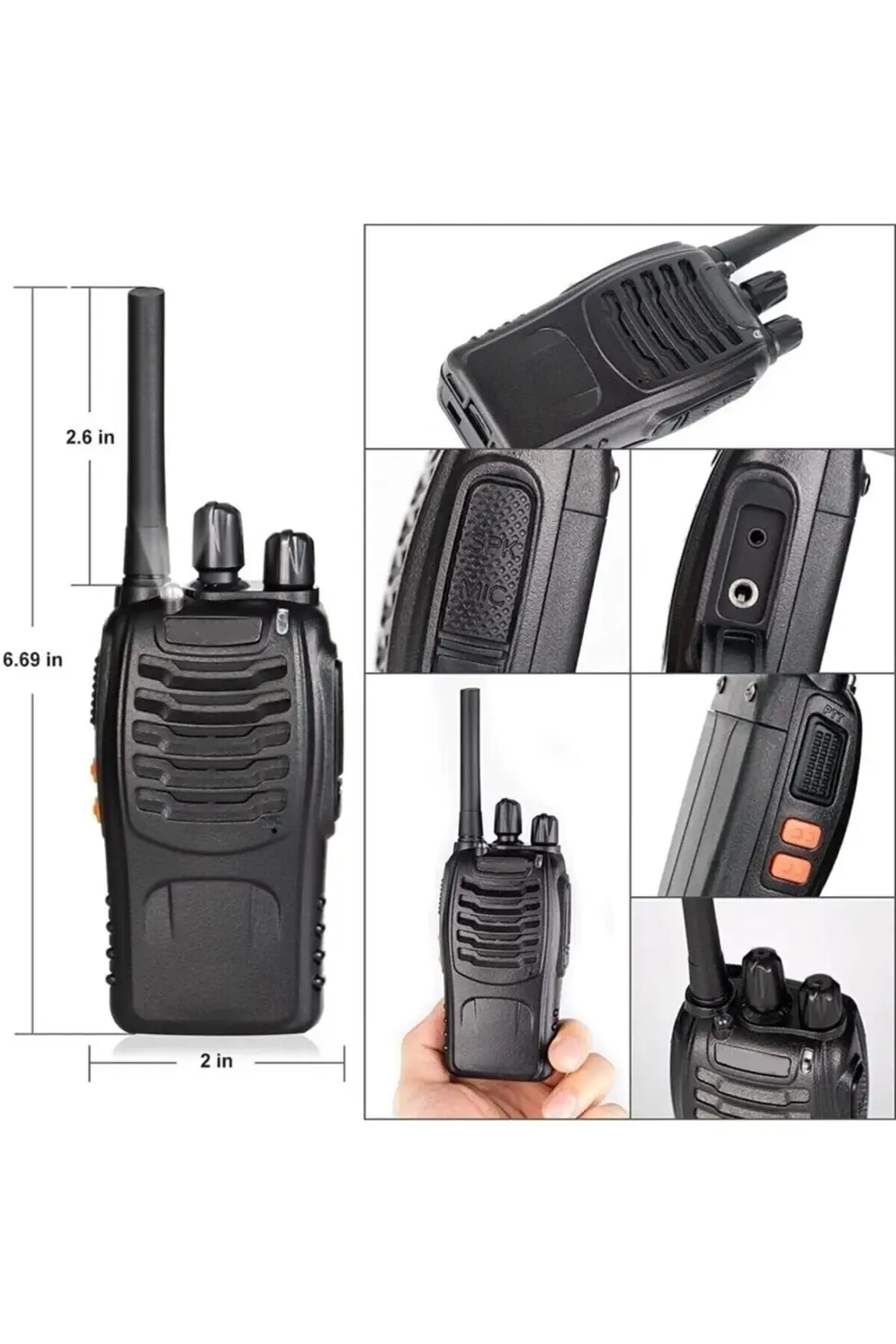 20 Adet Pratik Aç Konuş Lisannsız Telsiz Seti 10 Çift El Telsizi