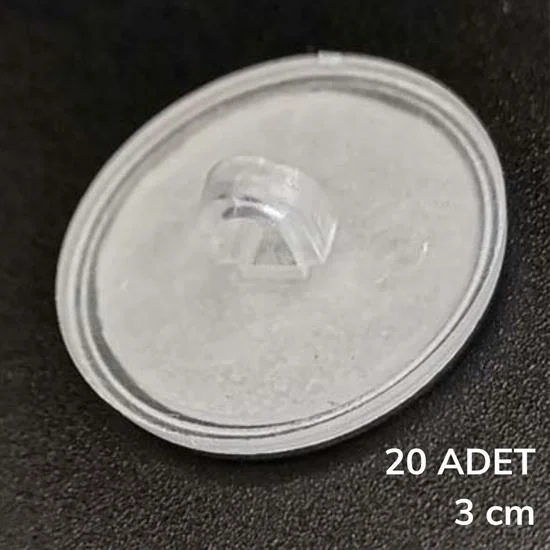 20 Adet Şeffaf Yuvarlak 3 Cm Çaplı Güçlü Disk Yapışkanlar Bx40 Fiyatı, Yorumları ve Özellikleri