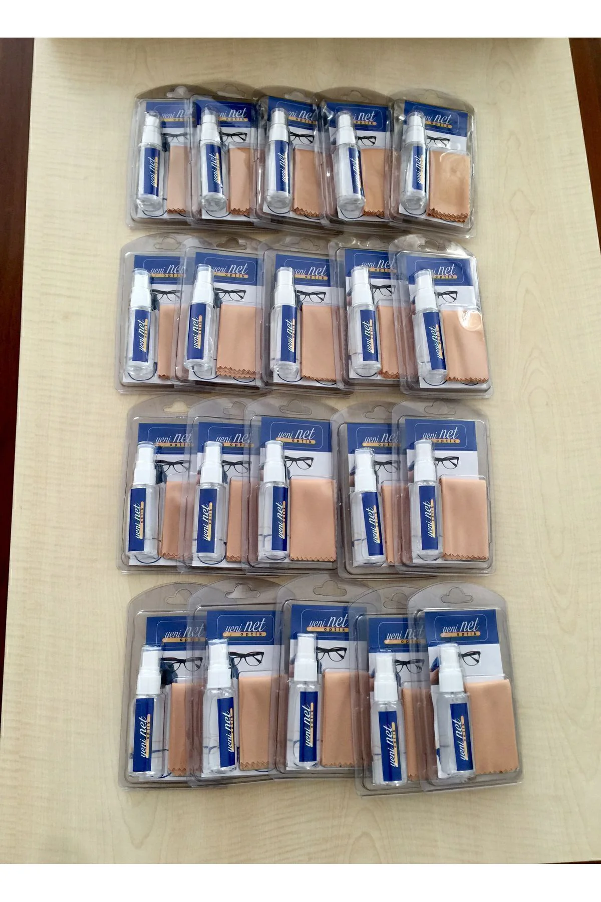 20 Adet Set 30ml Optikgüneş Gözlük Cam Temizleme Sprey Mikrofiber