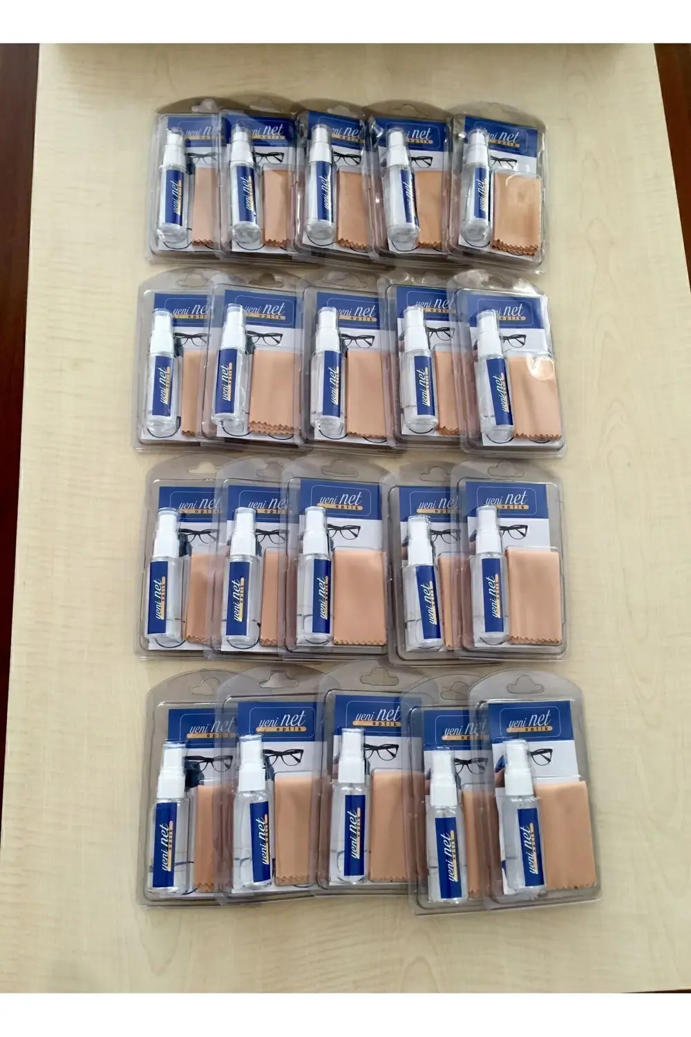 20 Adet Set 30ml Optikgüneş Gözlük Cam Temizleme Sprey Mikrofiber