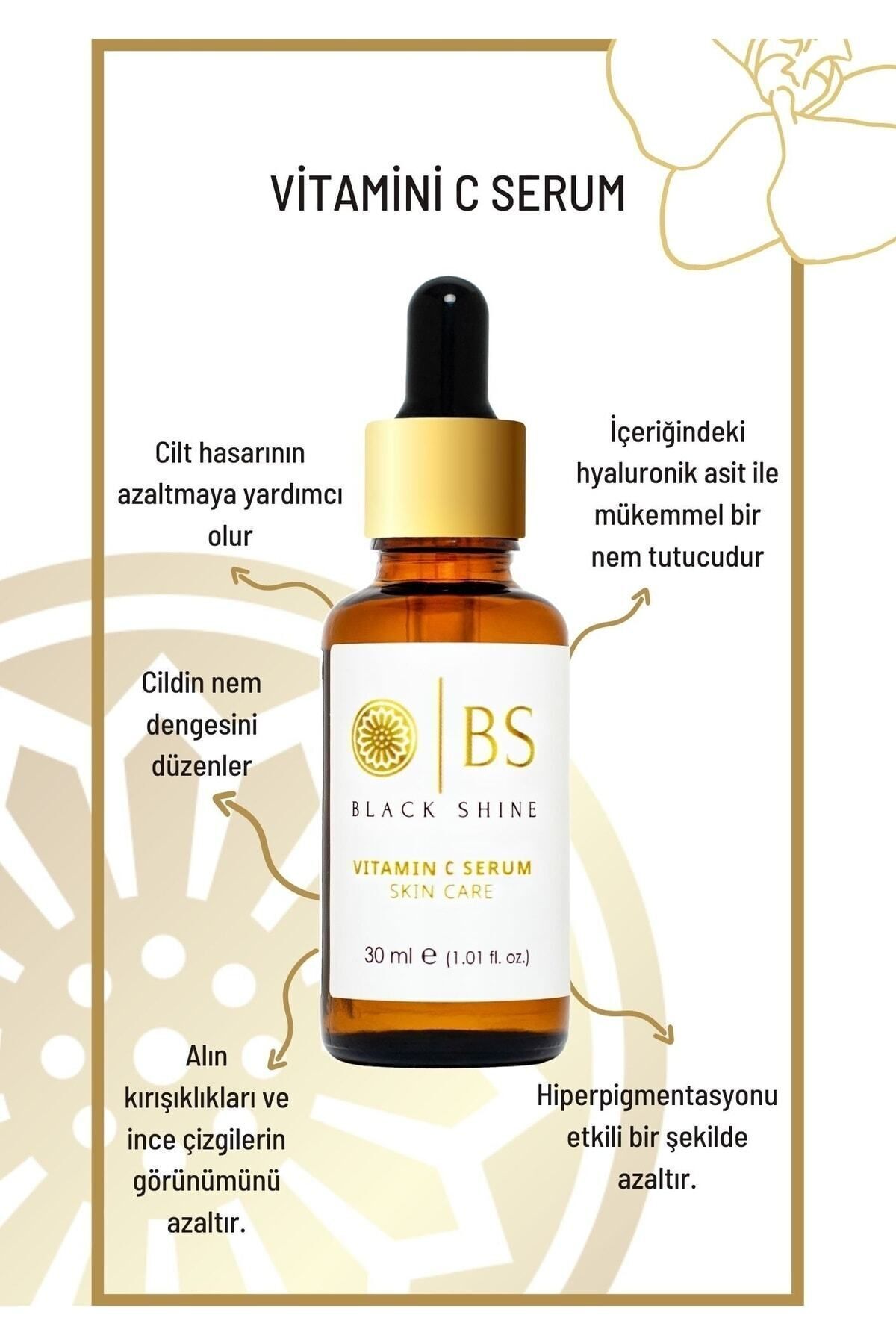 Black Shine Bs %20 C Vitamini Aydınlatıcı Serum 30 Ml