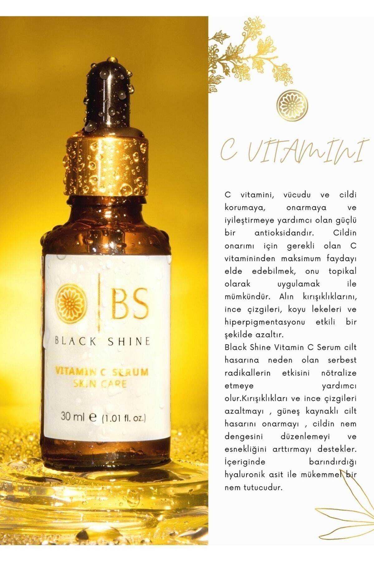 Black Shine Bs %20 C Vitamini Aydınlatıcı Serum 30 Ml