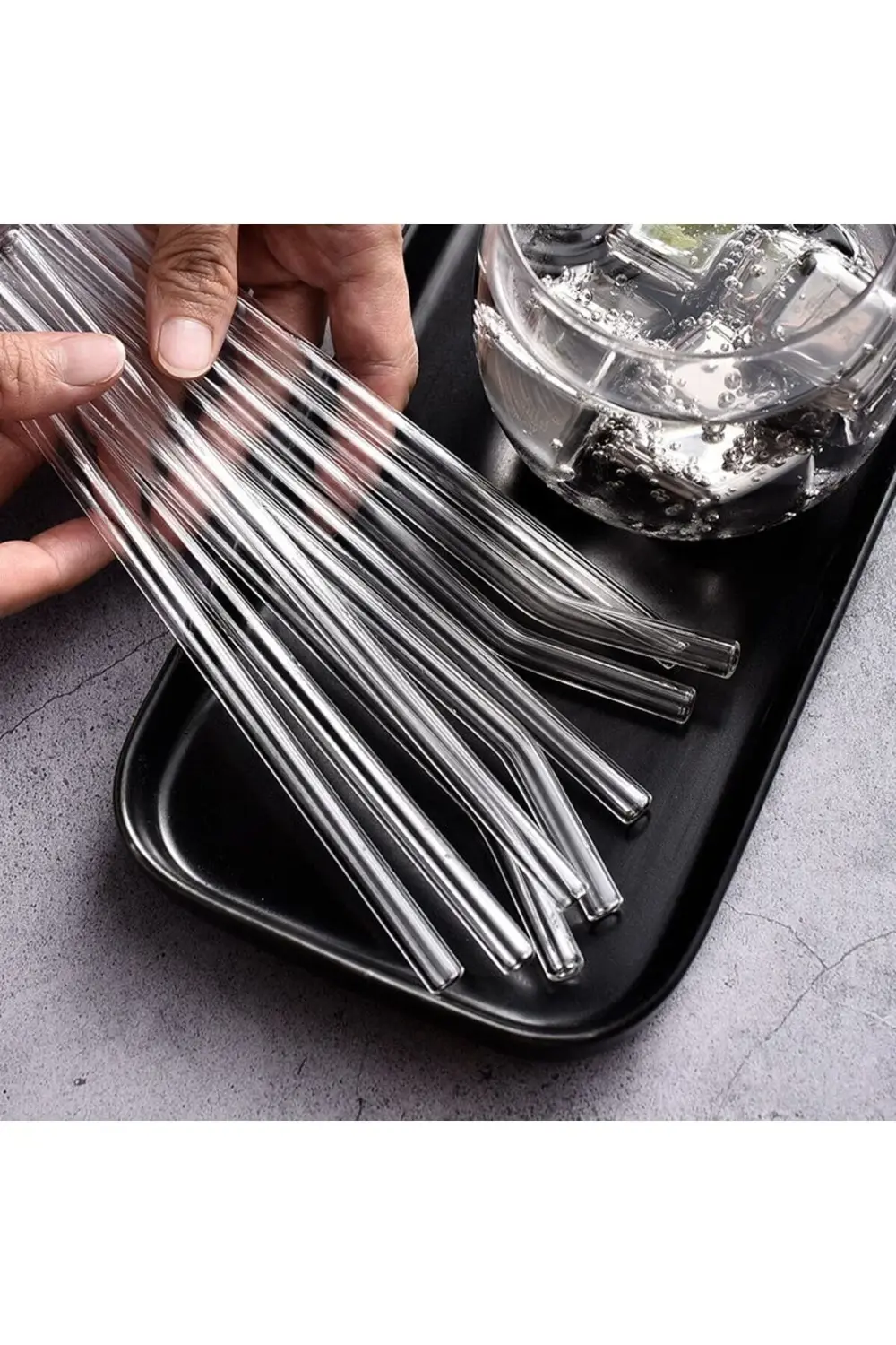 20 Cm 2 Adet Cam Pipet 1 Adet Pipet Temizleme Fırçası 3'lü Set