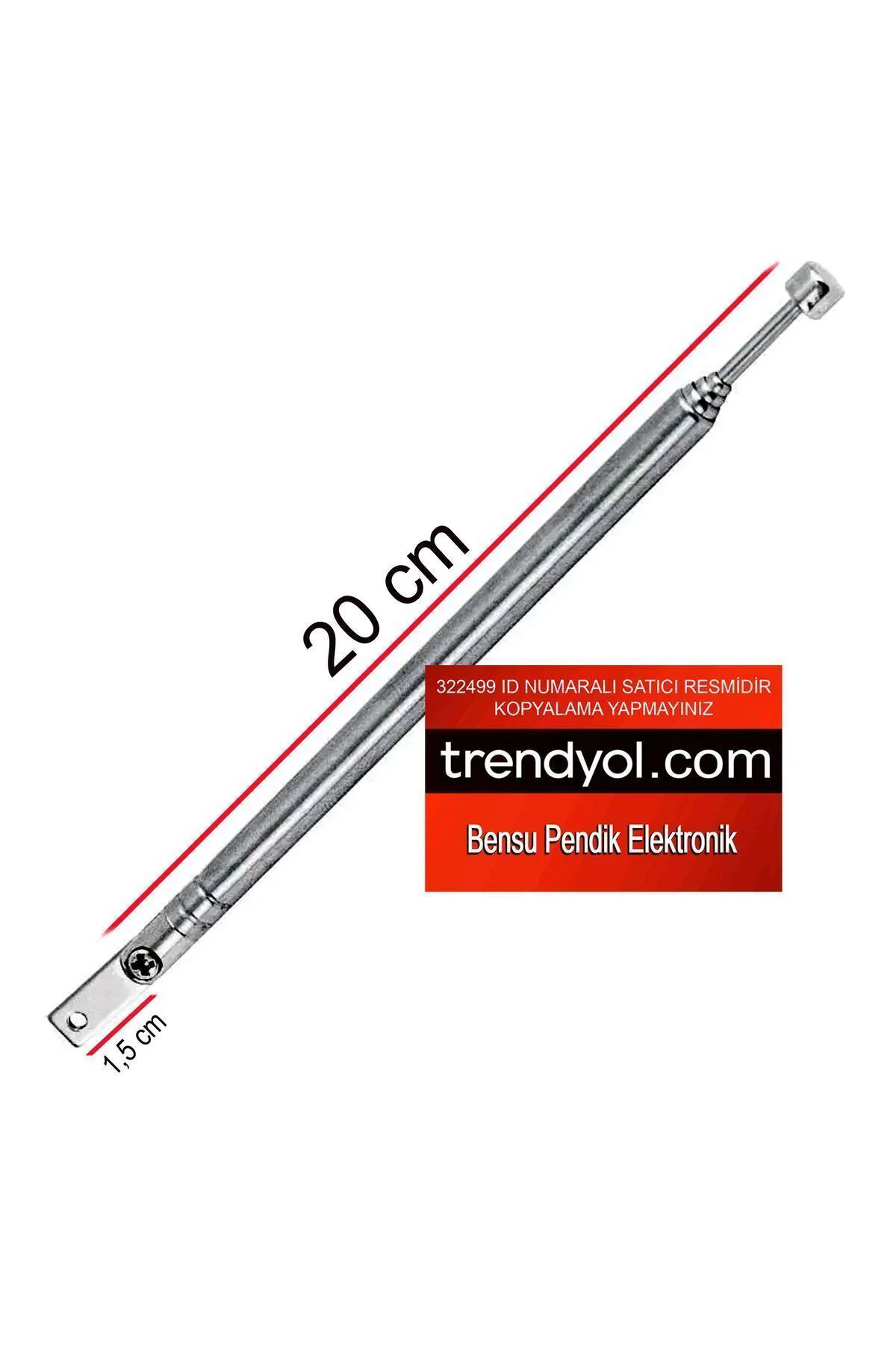 20 Cm Radyo Anteni 20cm Çubuk Anten 20 Cm Teleskopik Anten 20cm Anten 22cm Anten Bensu Pendik 20 Cm Radyo Anteni 20cm Çubuk Anten 20 Cm Teleskopik Anten 20cm Anten 22cm Anten Bensu Pendik - Görsel 2