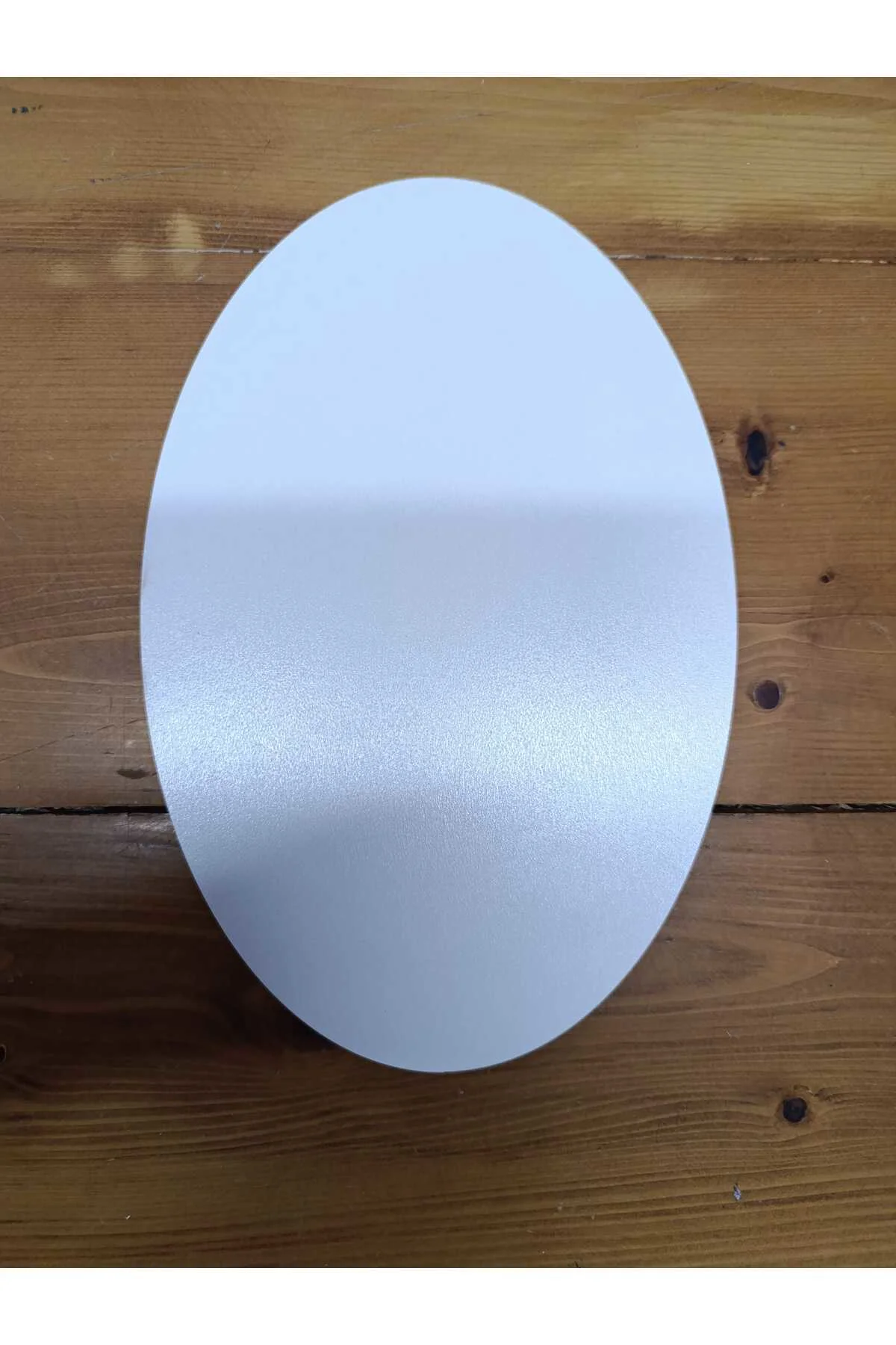 20 cm x 30 Cm Elips Beyaz Çok Amaçlı Dekoratif MDF Panel - 1 Adet