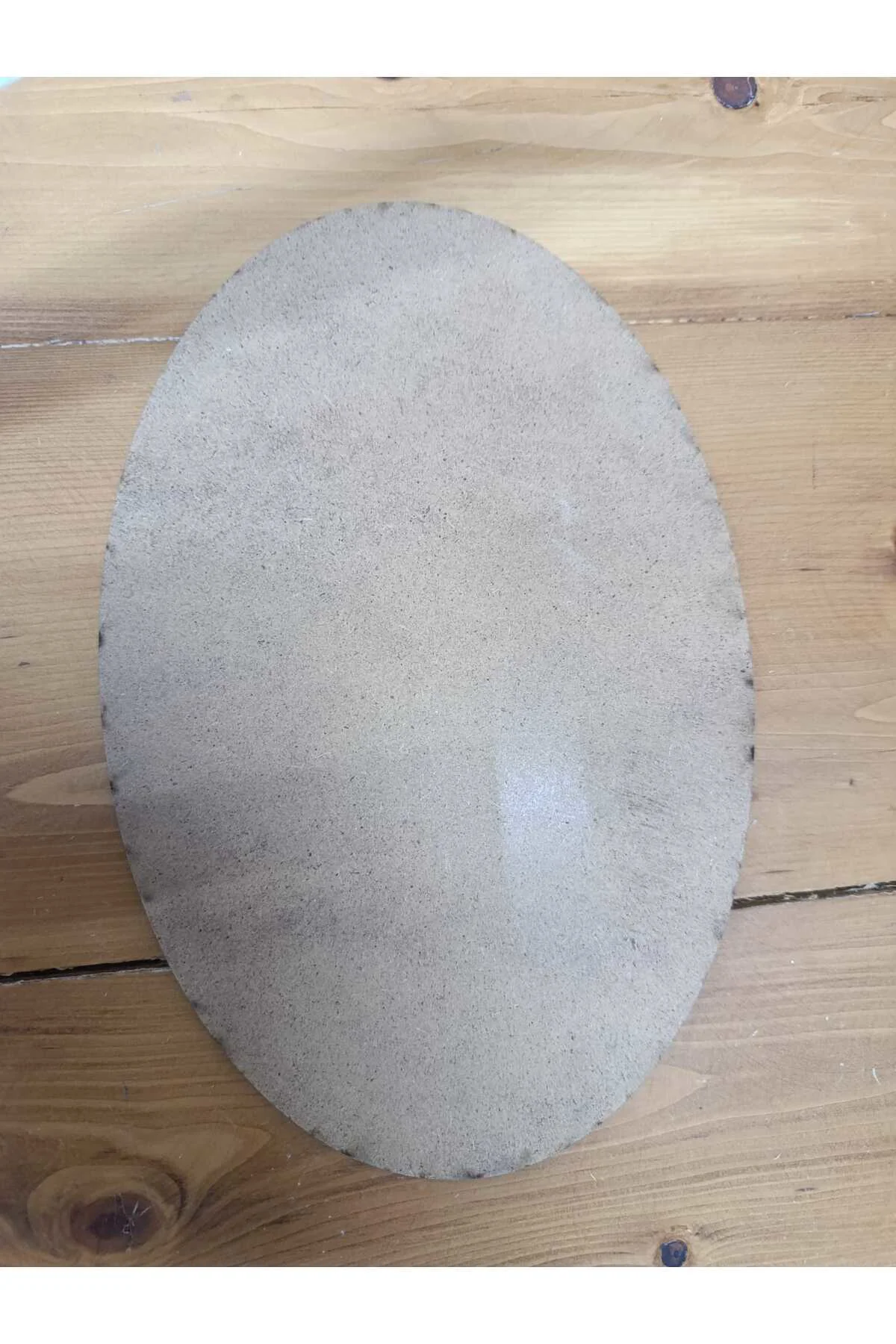 20 cm x 30 Cm Elips Beyaz Çok Amaçlı Dekoratif MDF Panel - 1 Adet