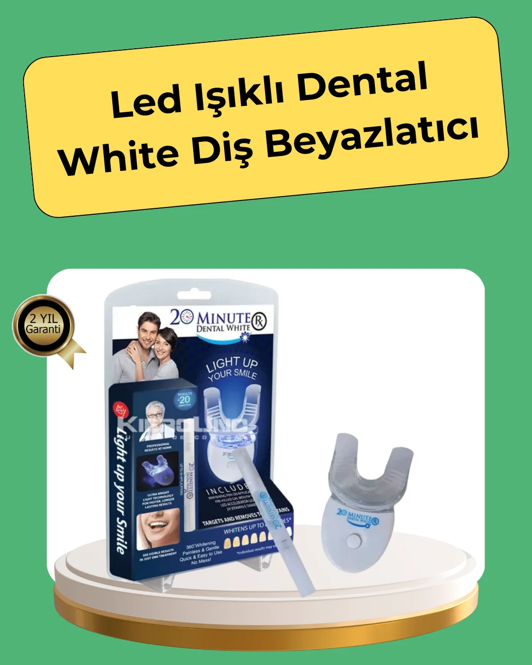 20 Dakikada Hızlı Etkili Diş Beyazlatıcı Cihaz
